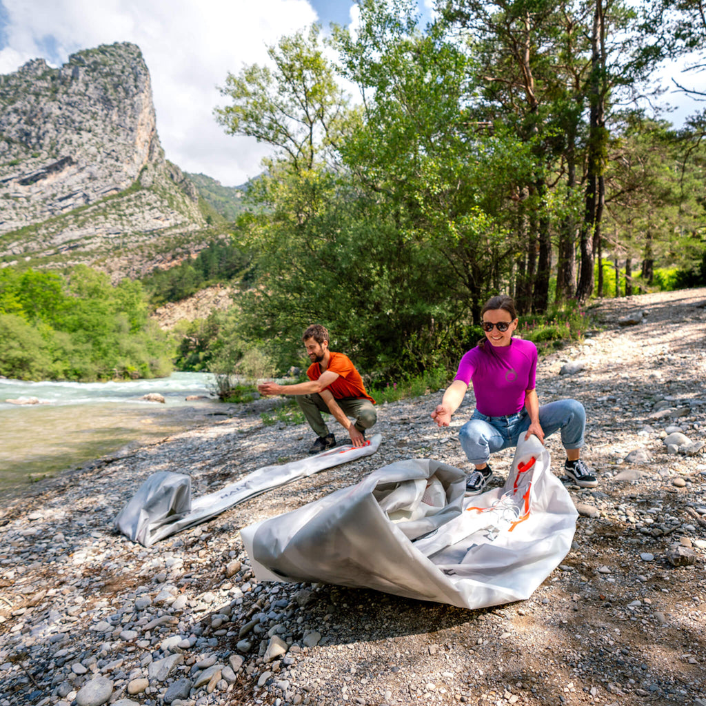 Kayak Aqua Marina Halve Ultra-Light Packayak™ para 2 personas con plataforma DWF [Excluye remo] [HA-398] (SAK41876)