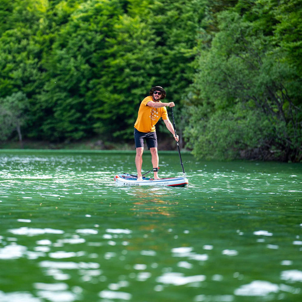 Aqua Marina Hyper 12FT Navy Tabla SUP de Travesía con Bordes de Riel Hidrodinámicos y Elástico Ajustable [BT-23HY02] (SAK23285)