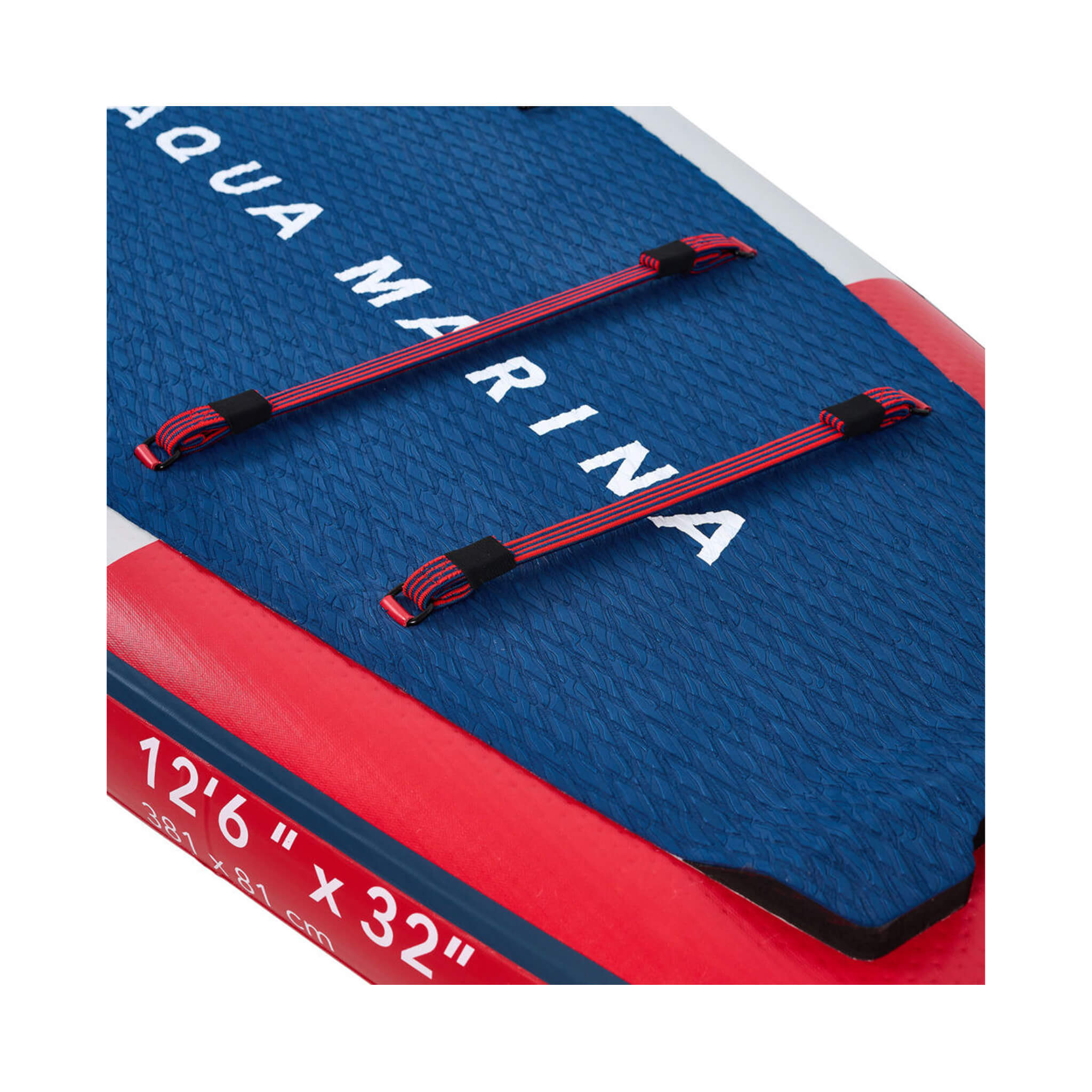Aqua Marina Hyper 12FT Navy Tabla SUP de Travesía con Bordes de Riel Hidrodinámicos y Elástico Ajustable [BT-23HY02] (SAK23285)