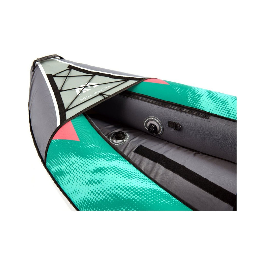 Kayak recreativo Aqua Marina Laxo 320 de 10 pies para 2 personas con asiento de respaldo alto y red elástica de carga ajustable [LA-320] (SAK01396)