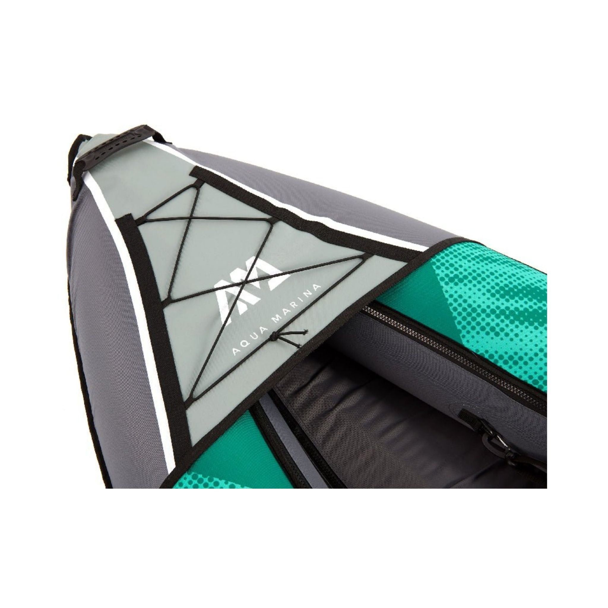Kayak recreativo Aqua Marina Laxo 320 de 10 pies para 2 personas con asiento de respaldo alto y red elástica de carga ajustable [LA-320] (SAK01396)