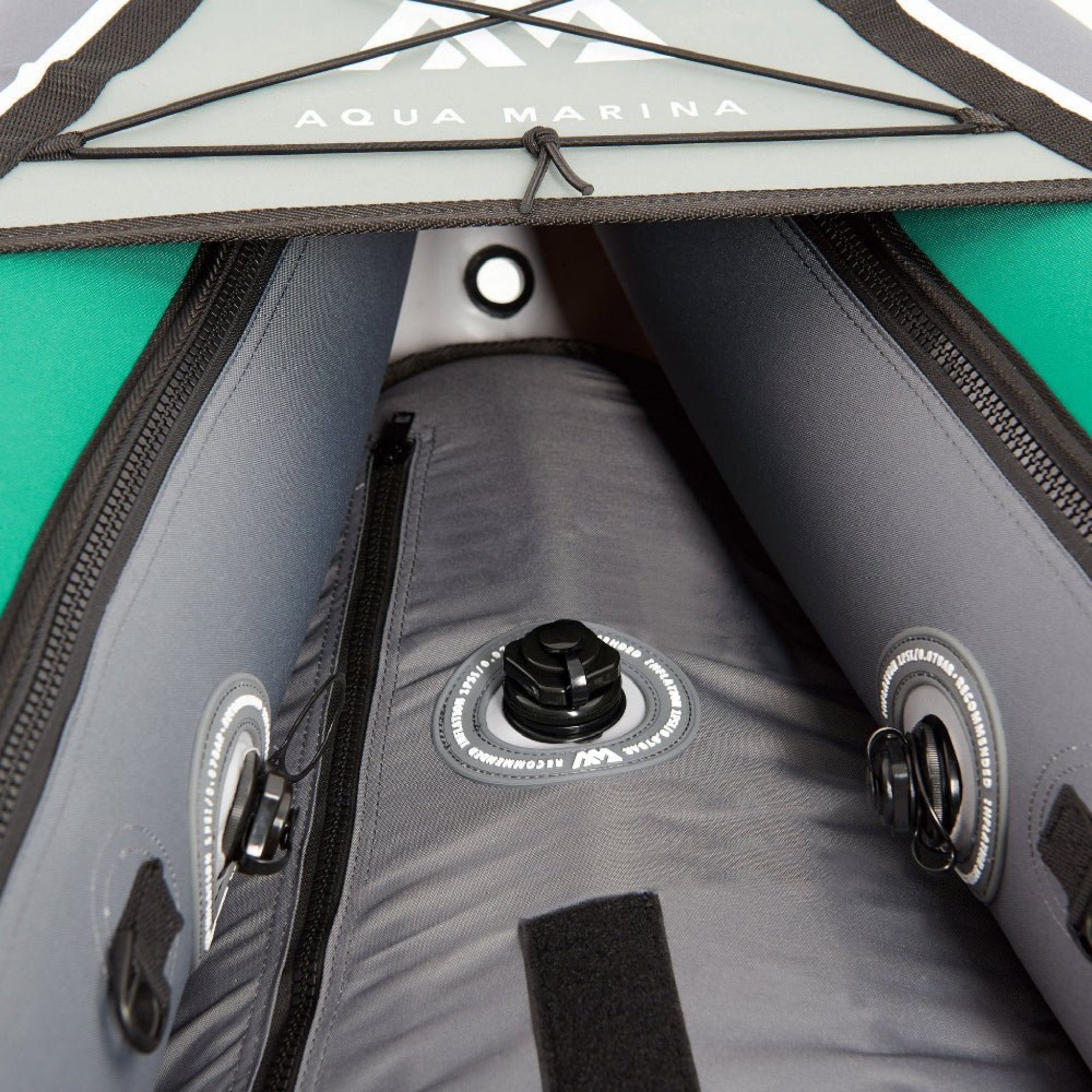 Kayak recreativo Aqua Marina Laxo 320 de 10 pies para 2 personas con asiento de respaldo alto y red elástica de carga ajustable [LA-320] (SAK01396)