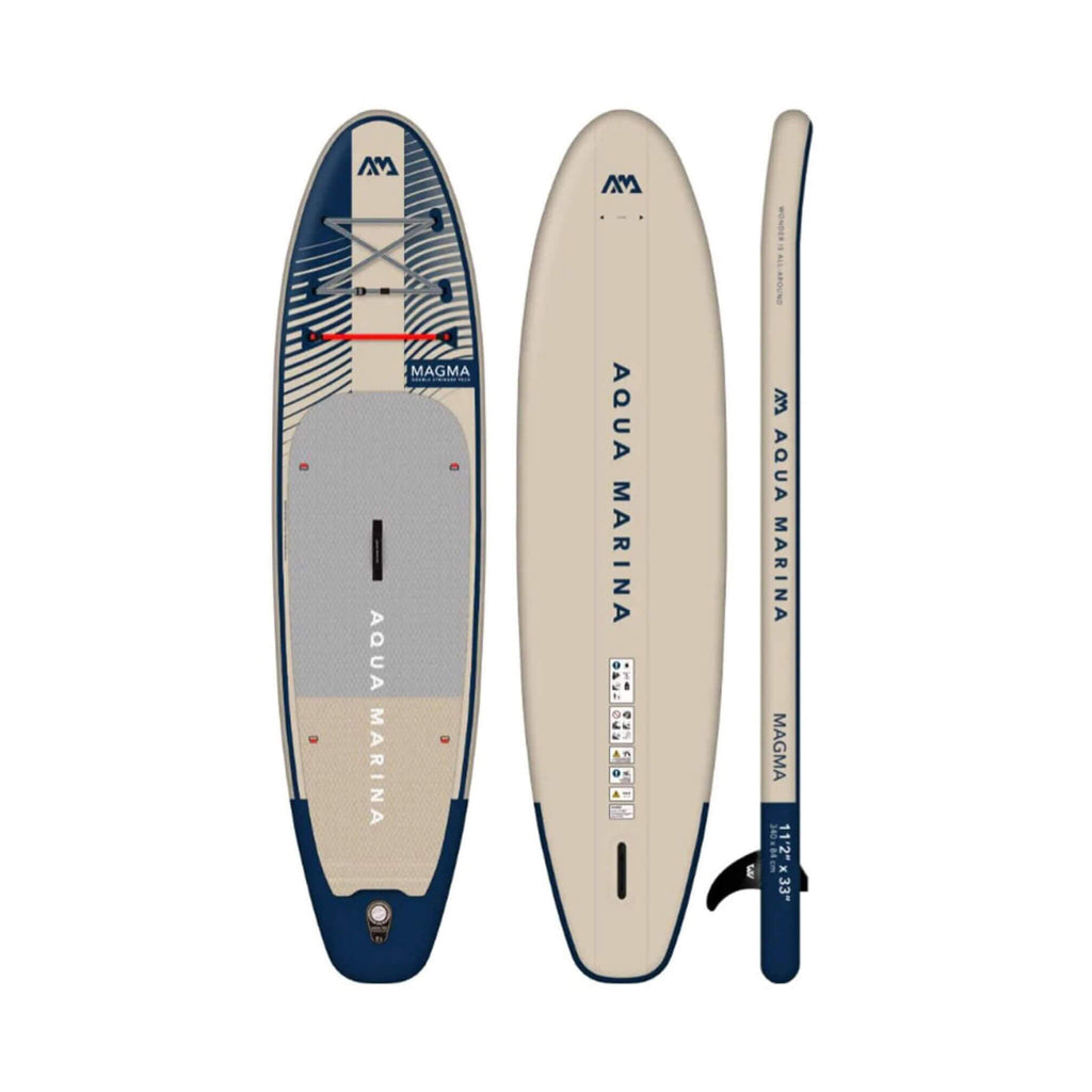 Aqua Marina Magma 11FT Tabla de SUP Hinchable Versátil con Remo Híbrido de Carbono [BT-23MAP] (SAK35791)