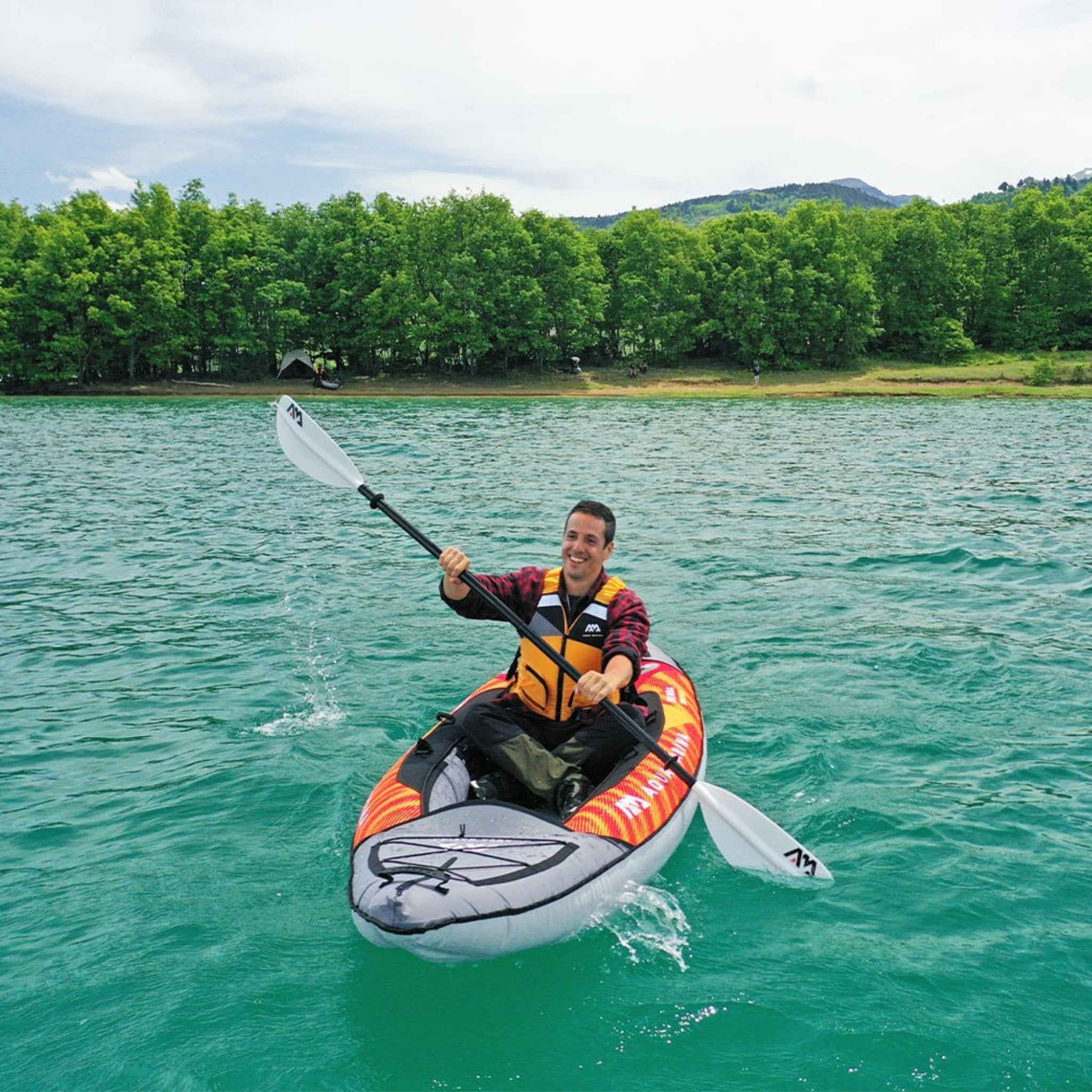 Aqua Marina Memba 330 Kayak de travesía ultrarrígido para 1 persona de 10 pies con suelo de doble pared [ME-330] (SAK56789)