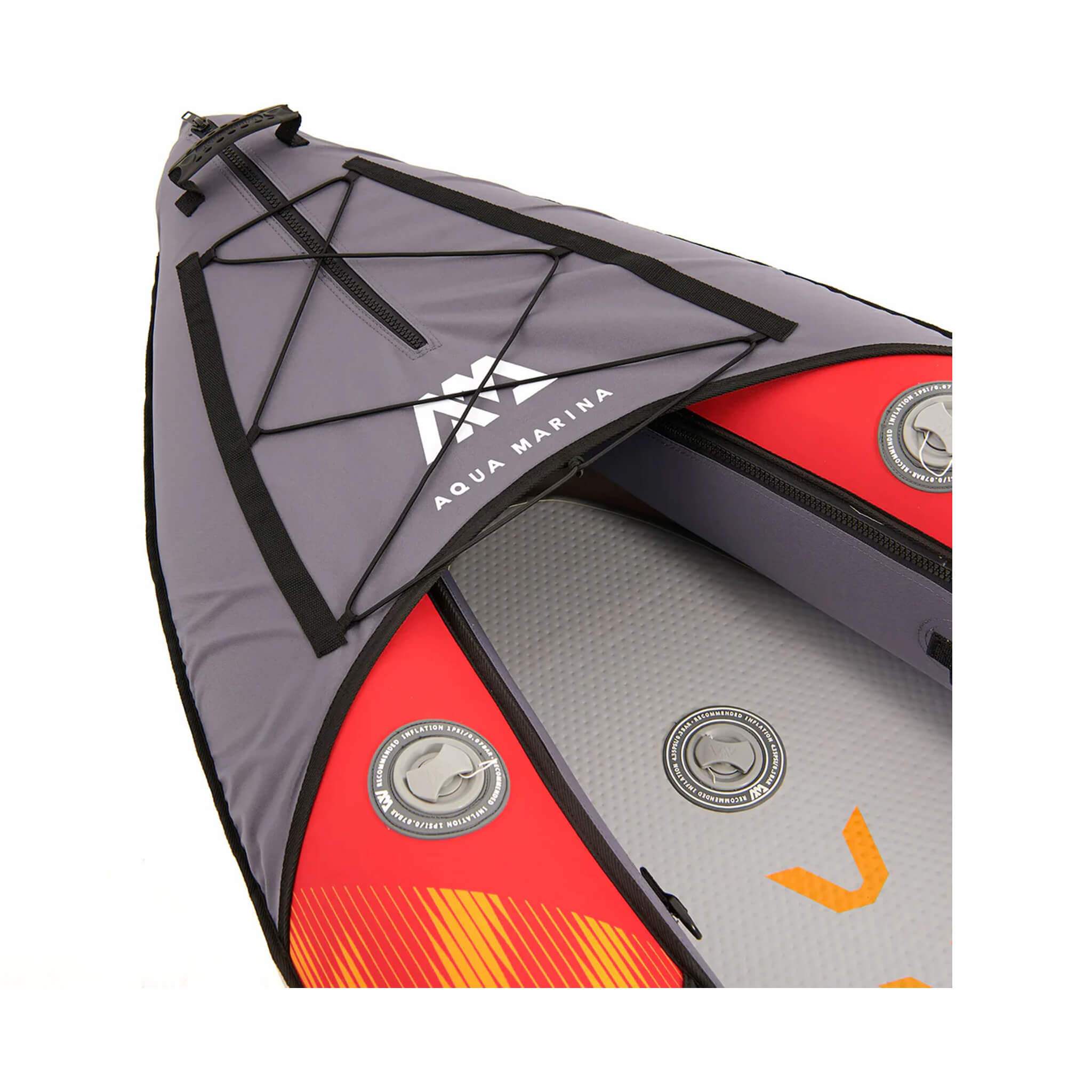 Kayak de travesía de 3,65 m (12 ft) para 2 personas Aqua Marina Memba 390 Premium con cubierta DWF y remos [ME-390] (SAK17282)