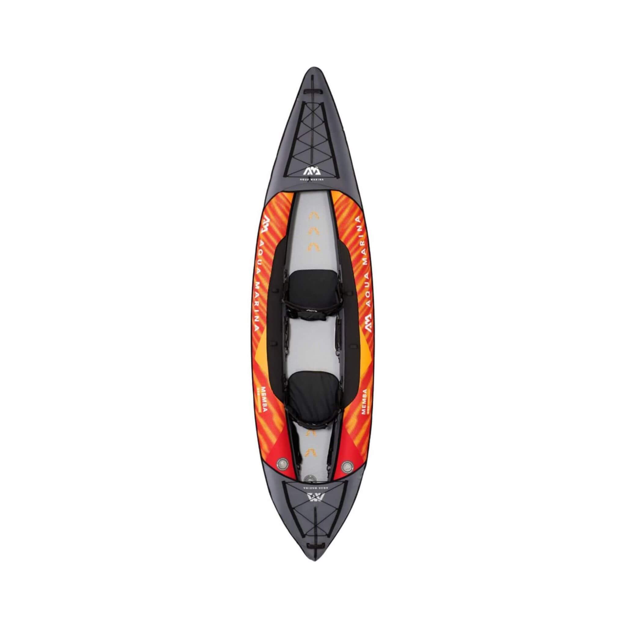 Kayak de travesía de 3,65 m (12 ft) para 2 personas Aqua Marina Memba 390 Premium con cubierta DWF y remos [ME-390] (SAK17282)