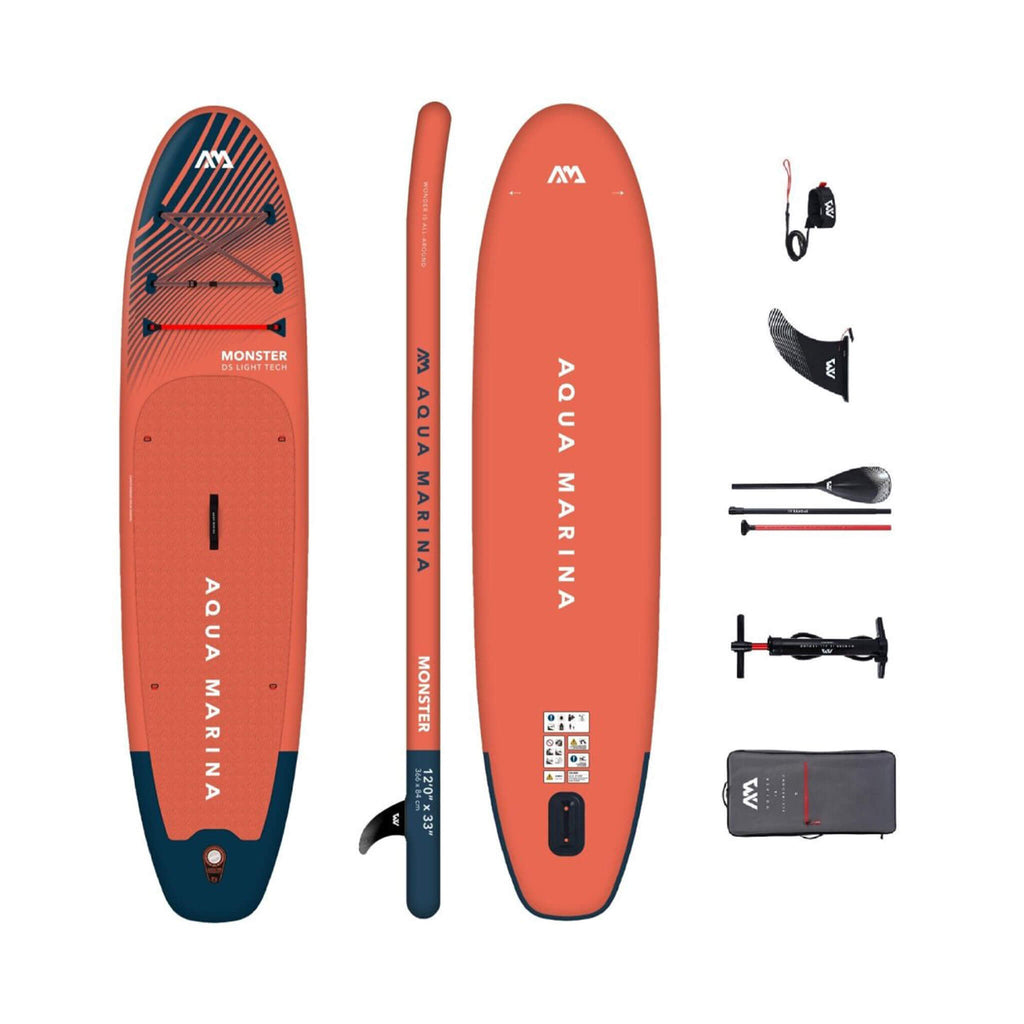 Aqua Marina Monster 12FT All-Around ISUP Sky Glider con quilla central Swift Attach [BT-23MOP] (SAK56240)