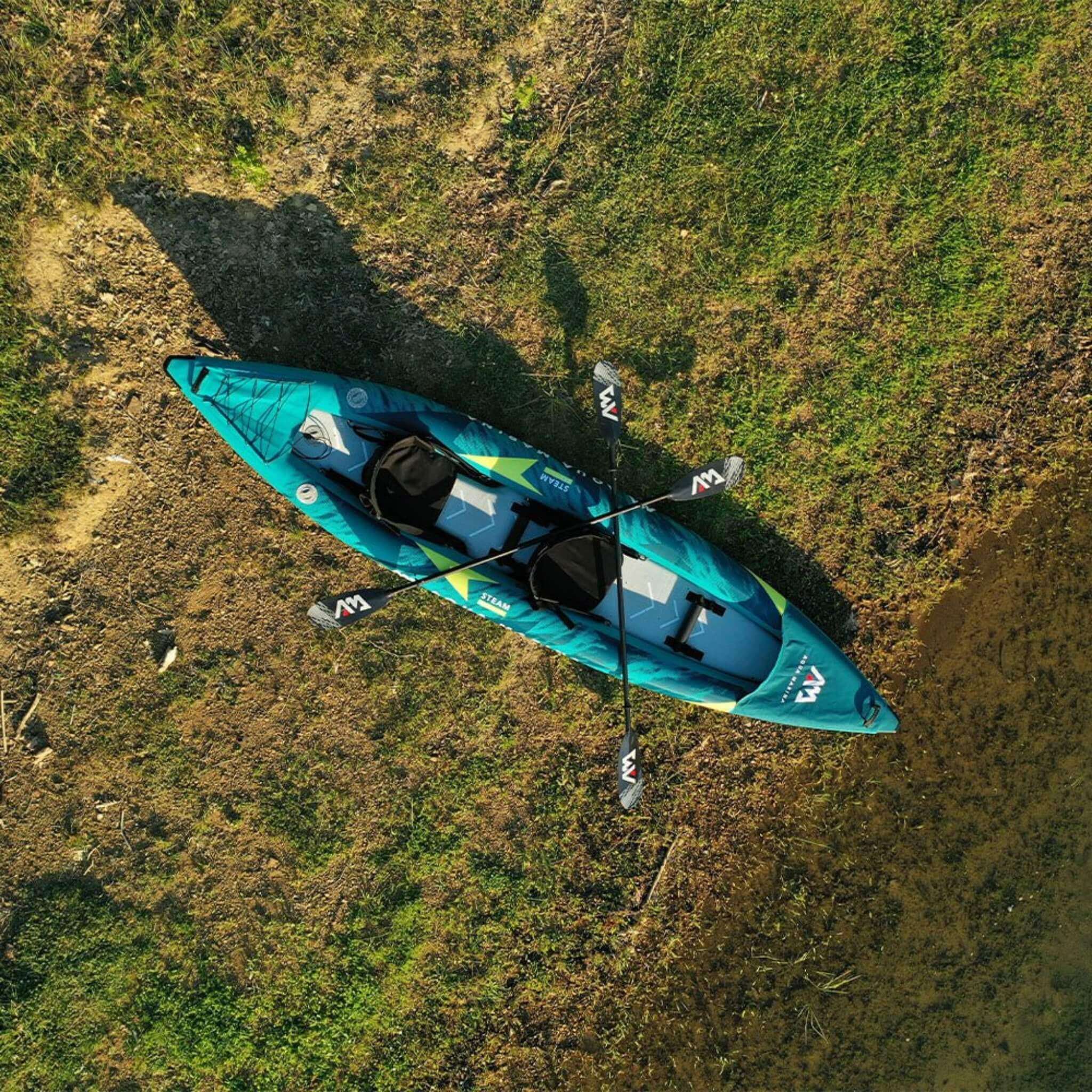 Aqua Marina Steam 412 Kayak Premium de 2 Personas de 4,12m con Cubierta DWF [Pala Excluida] [ST-412] (SAK57946)