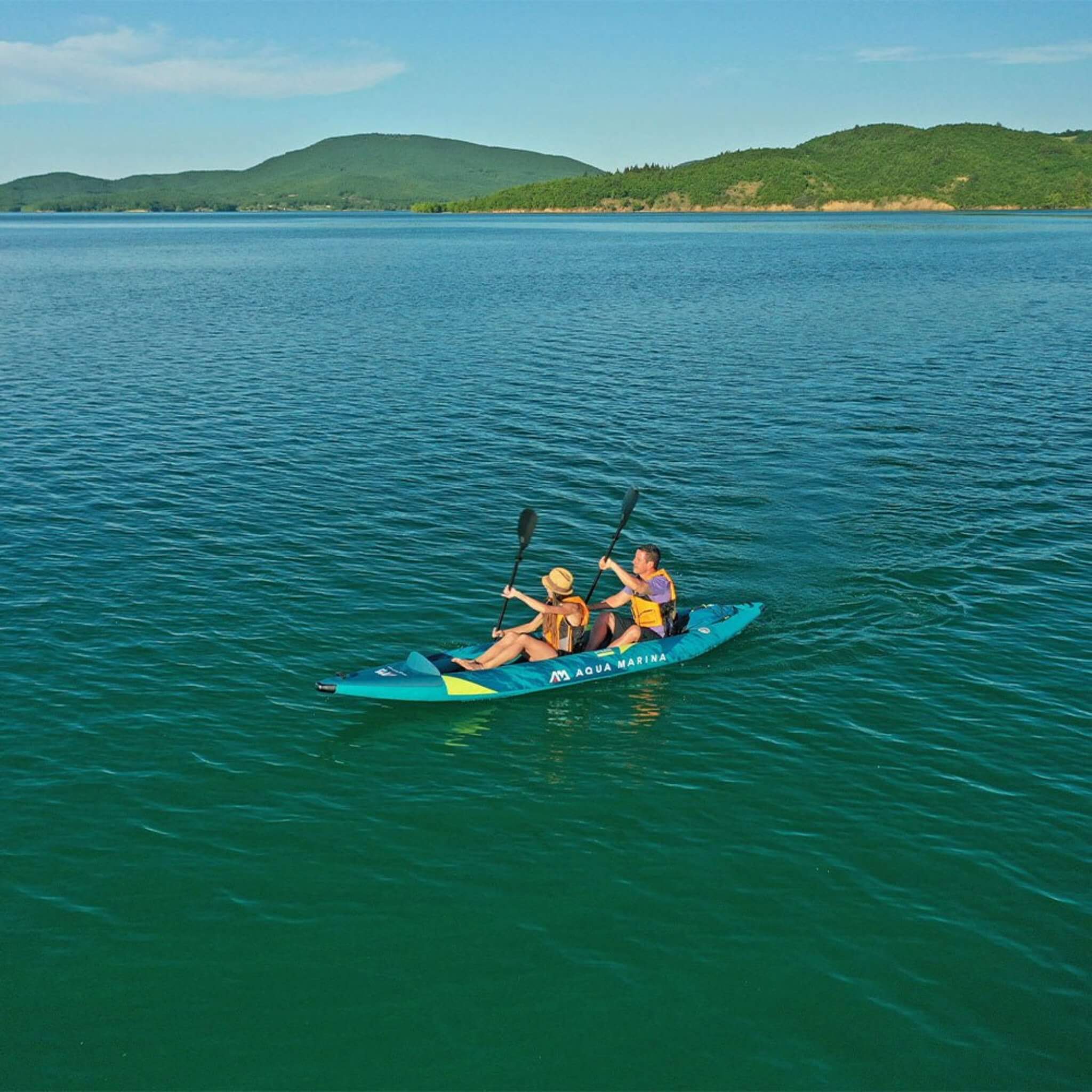 Aqua Marina Steam 412 Kayak Premium de 2 Personas de 4,12m con Cubierta DWF [Pala Excluida] [ST-412] (SAK57946)