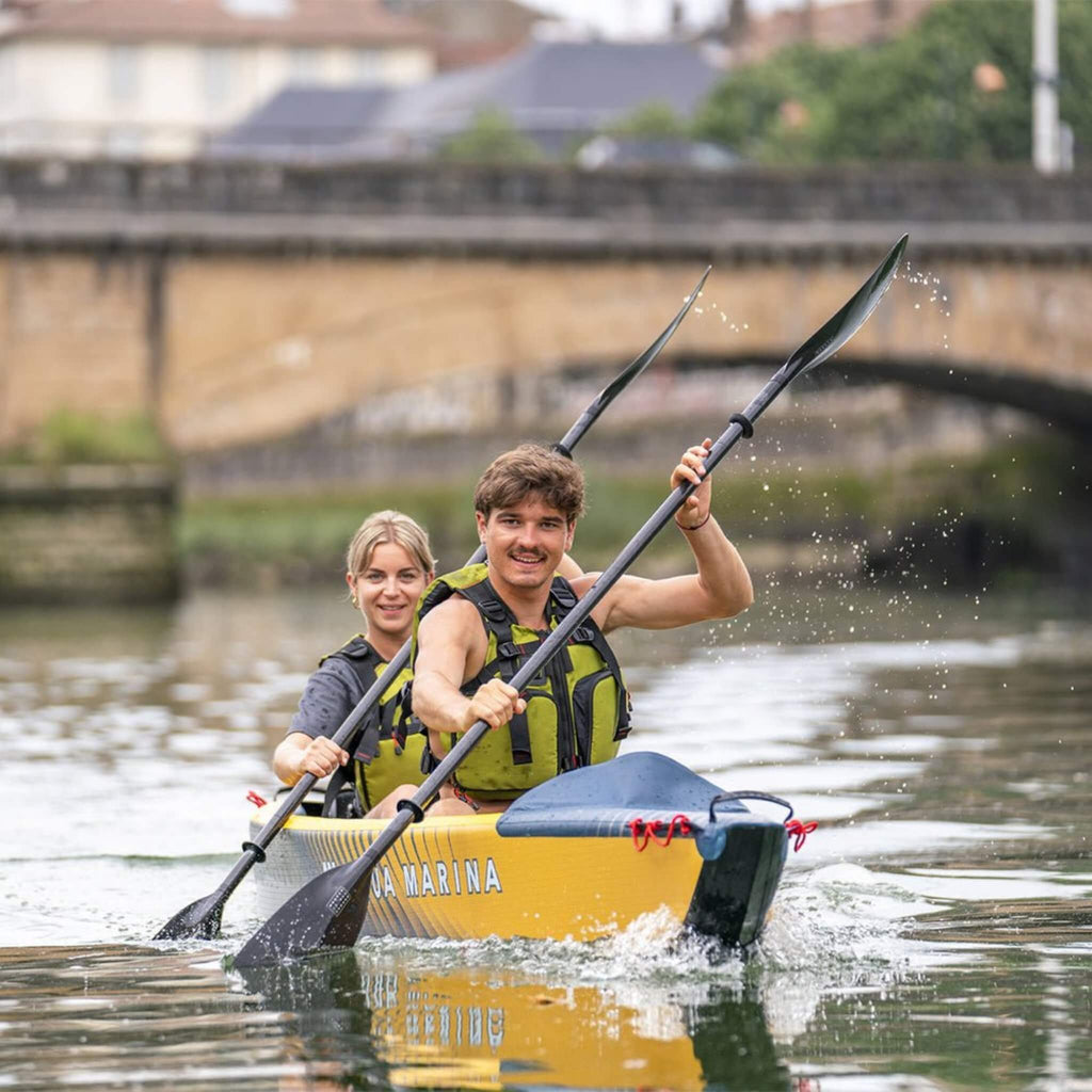 Kayak inflable de velocidad de alta presión Aqua Marina Tomahawk AIR-K 440 de 4,27 m para 2 personas [sin remo] [AIR-K440] (SAK31482)