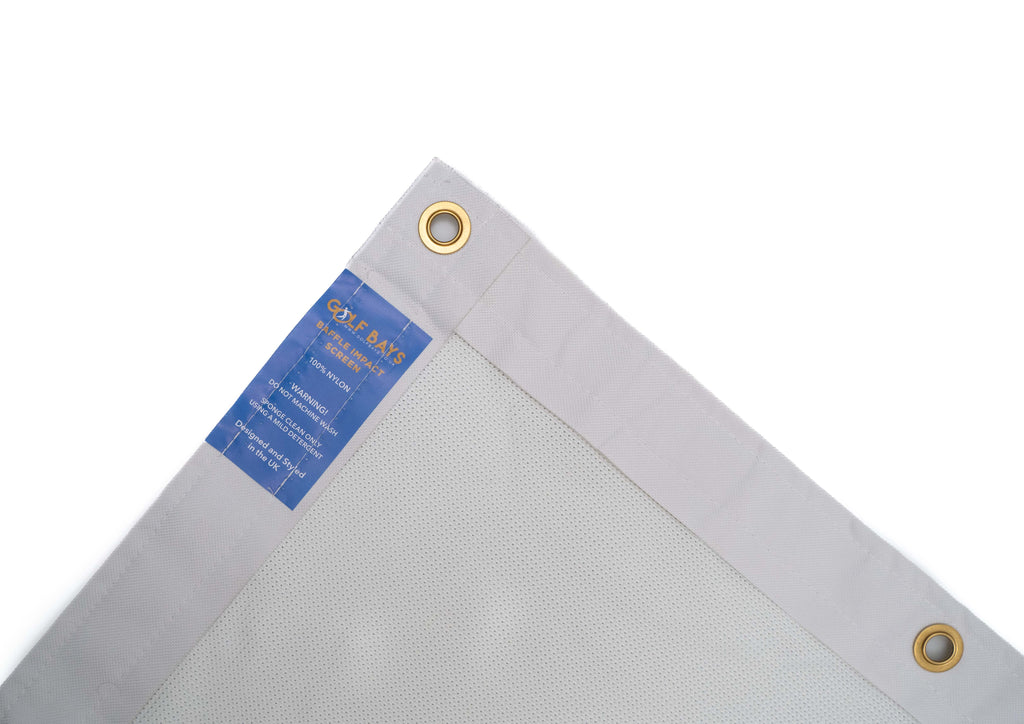 GolfBays Pantalla de impacto con deflector de punto cerrado para simulador