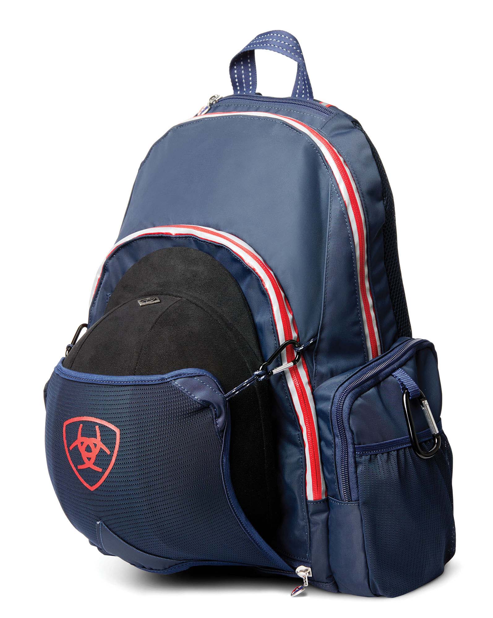 Mochila Ariat Ring Riding – Mochila de equitación con soporte para casco, estribo y fusta