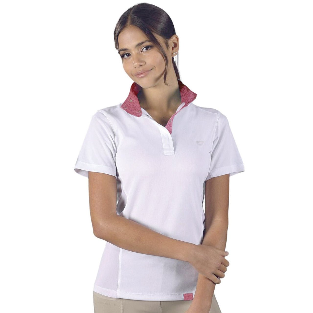 Camisa de concurso de manga corta estilo ecuestre para niño Aubrion