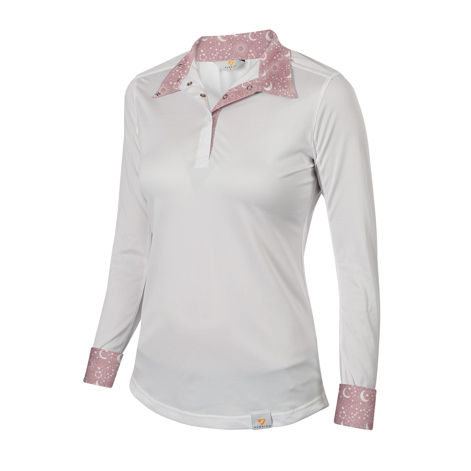 Camisa de concurso de manga larga estilo ecuestre para niña Aubrion