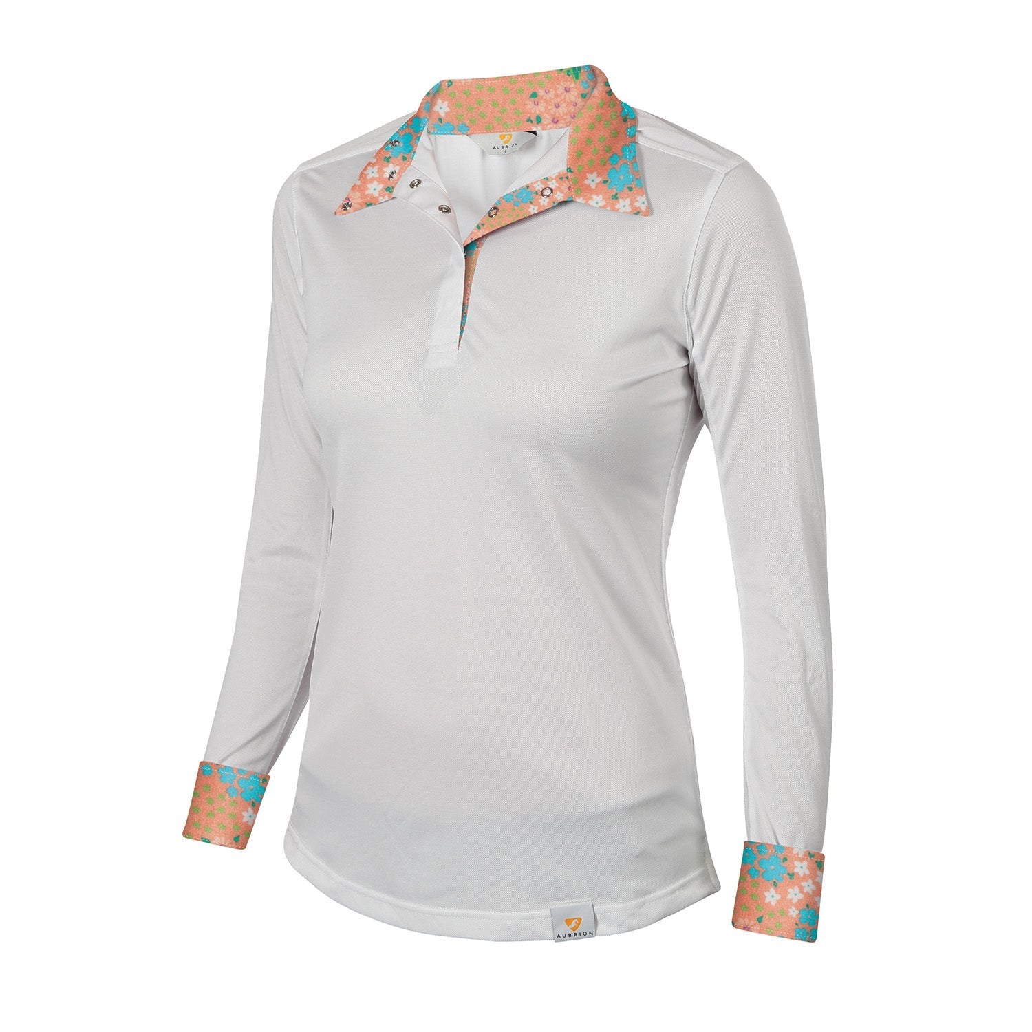 Camisa de concurso de manga larga estilo ecuestre Aubrion para mujer