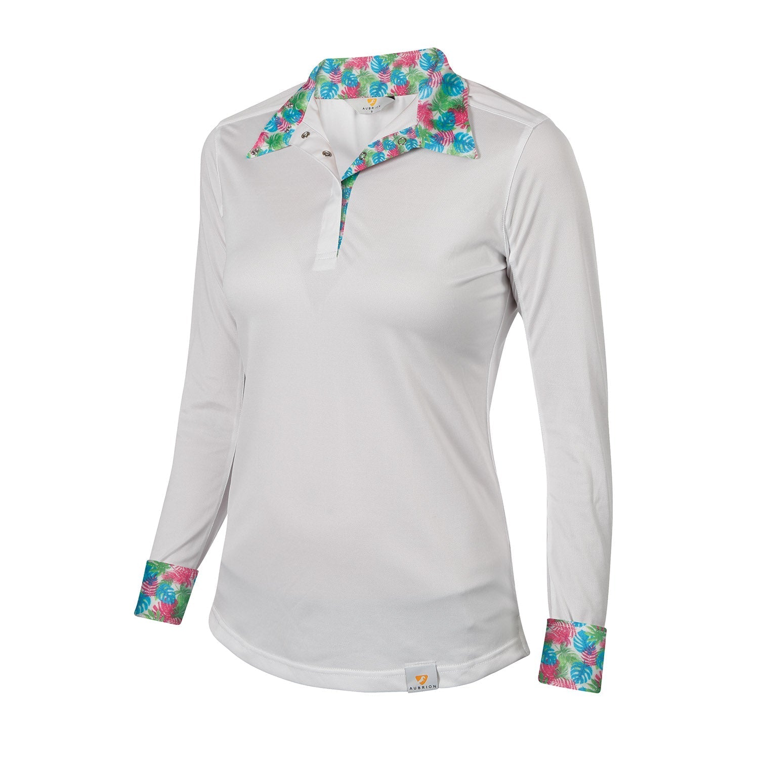 Camisa de concurso de manga larga estilo ecuestre Aubrion para mujer