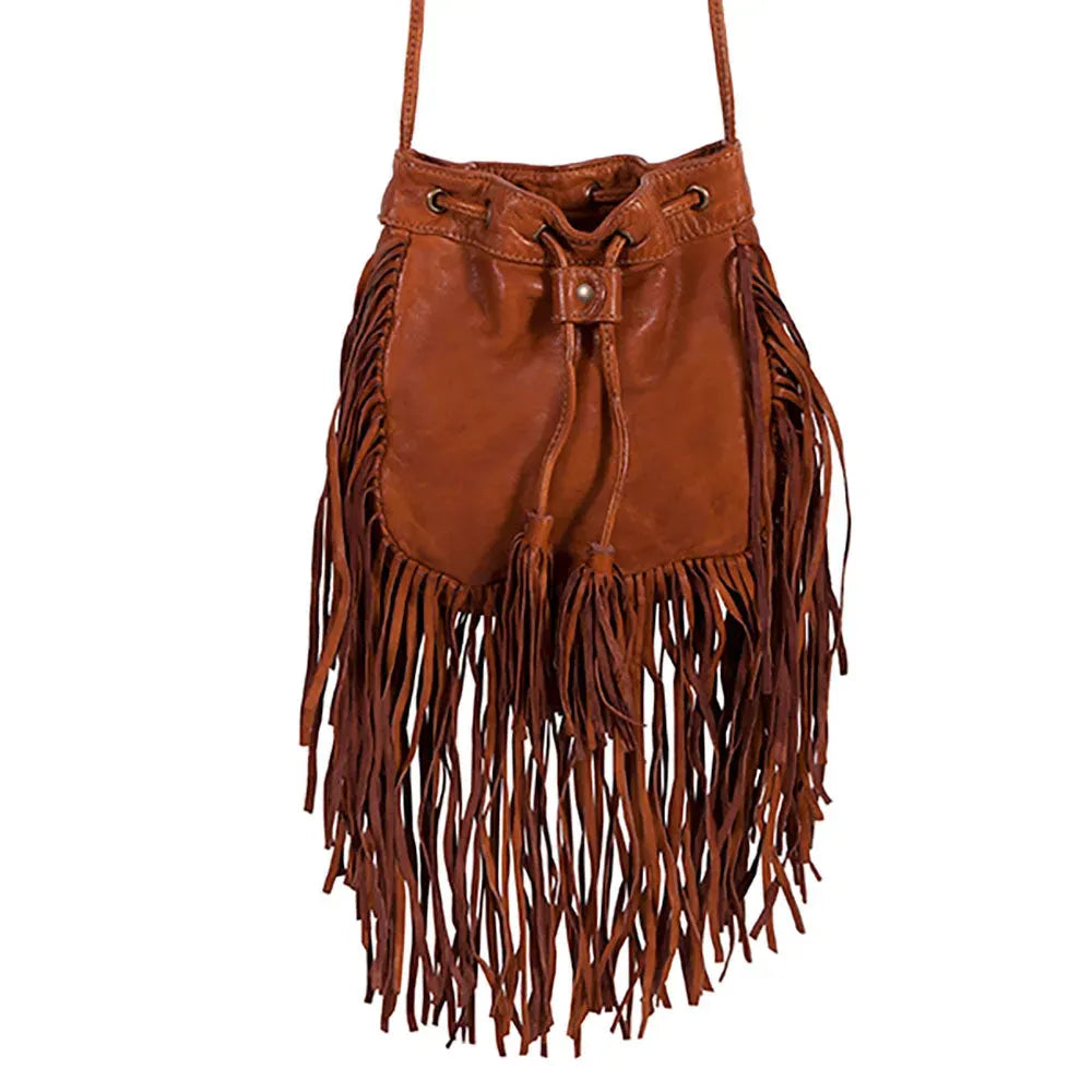 Scully Western Cascade Fringe Bucket Bag - Women's Handbag