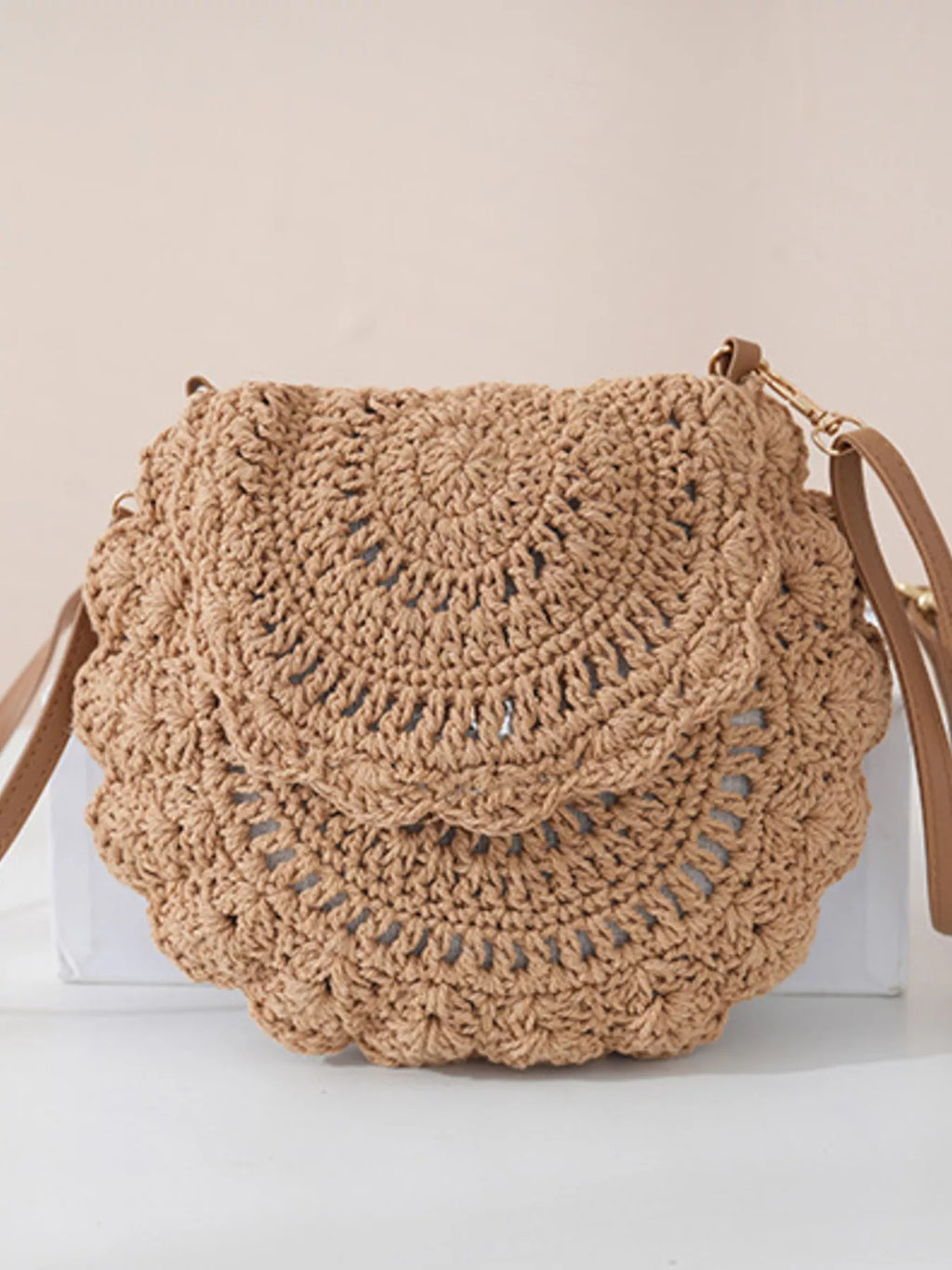Bolso cruzado de ganchillo bohemio