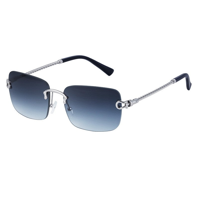 Fashionable Rimless Cut-Edge Sunglasses For Men