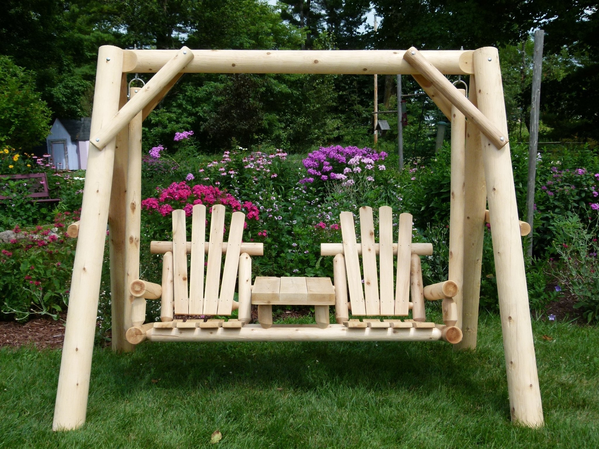 Columpios de madera para el jardín