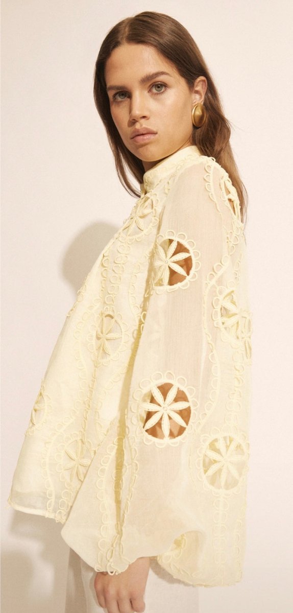 Libbie Lace Blouse – Lemon