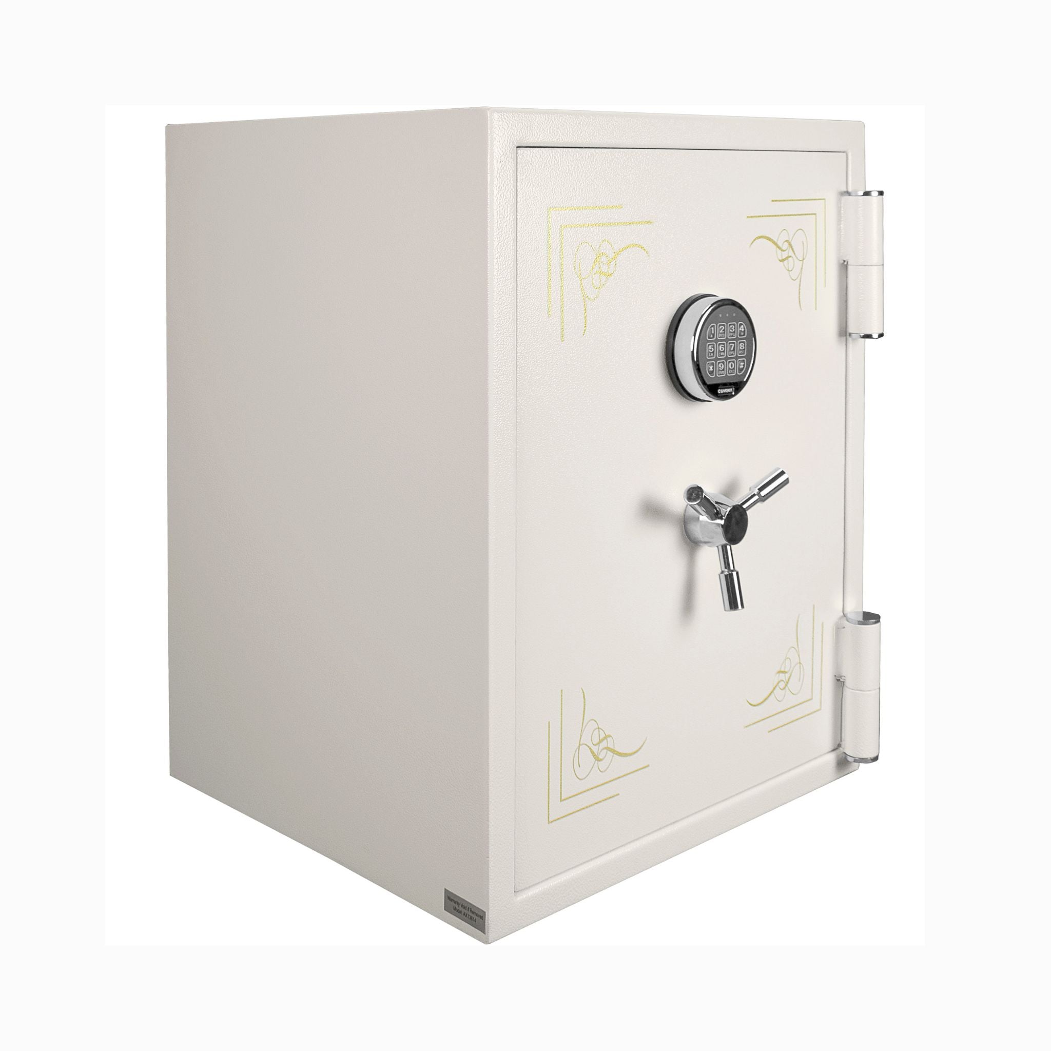 Caja fuerte ignífuga blanca Barska 2.75 pies cúbicos con cajón de almacenamiento de joyas (SAK69047)