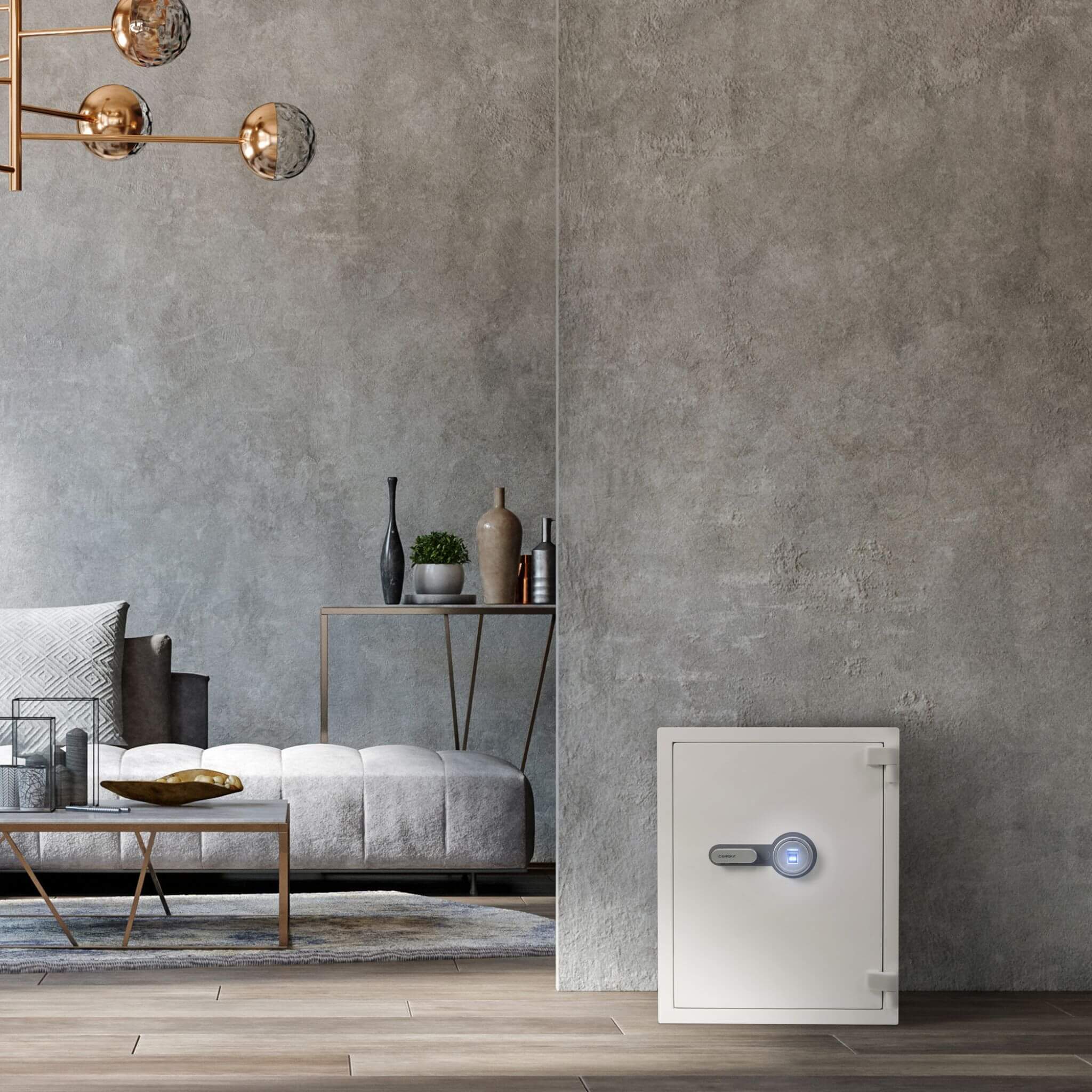 Caja fuerte biométrica grande e ignífuga de alta resistencia Barska 4.48 CF (SAK83490)