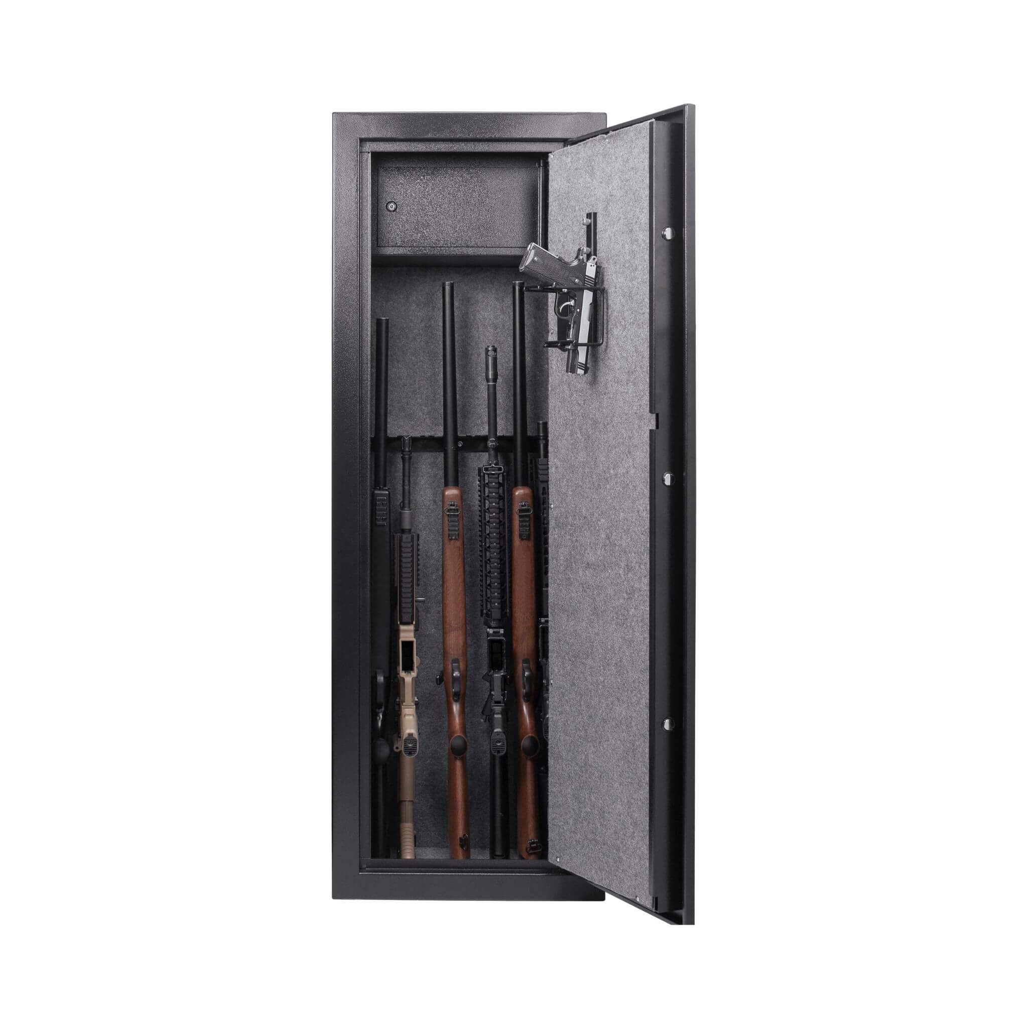 Caja fuerte para armas y rifles extragrande Barska de 7.87 pies cúbicos con teclado electrónico y cierre seguro (SAK18420)