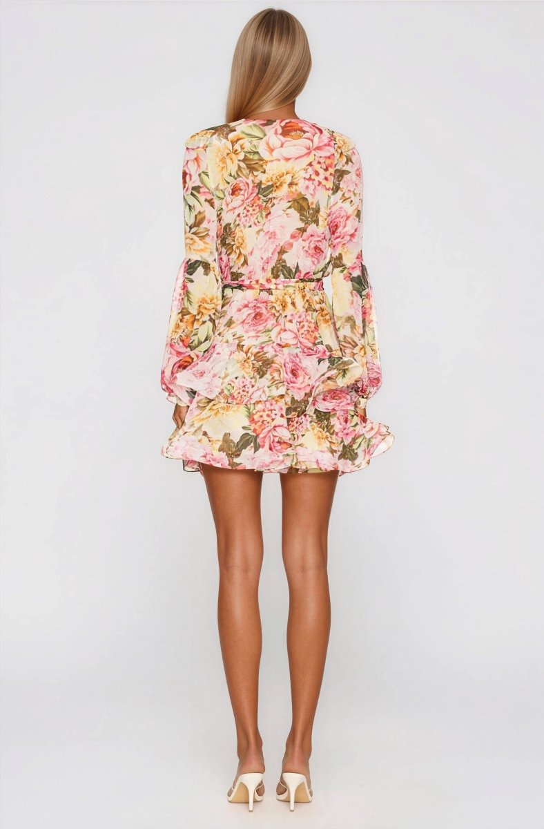 Bedouin Rose Mini Dress – Rose Floral