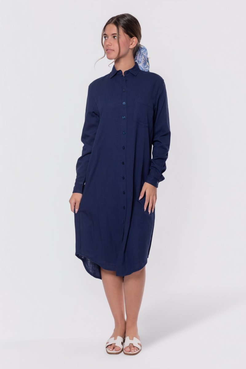 Bonnie Dress 42" (Navy)