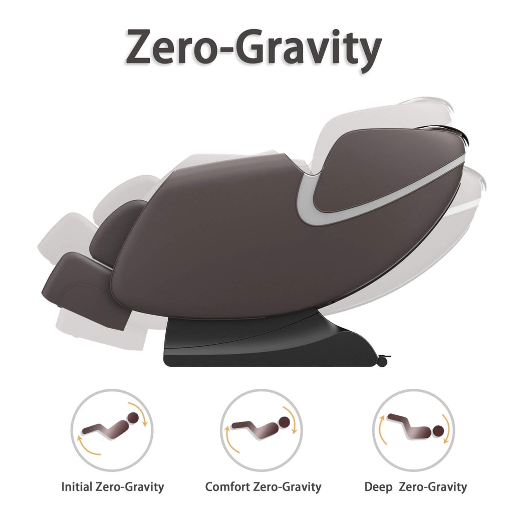 Sillón de masaje de cuero de cuerpo completo Bosscare con gravedad cero y Bluetooth [GR8012] (SAK12074)