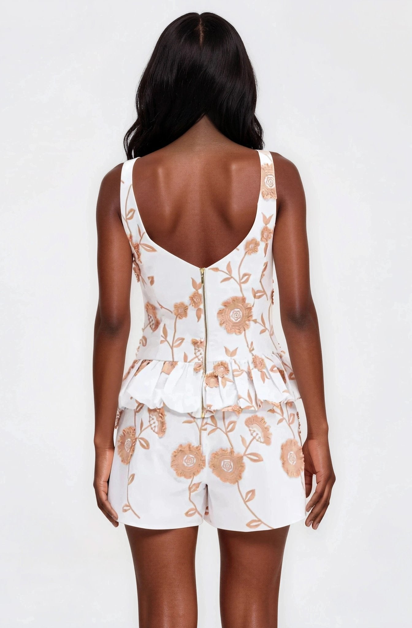 Botanical Poplin Top – Off White