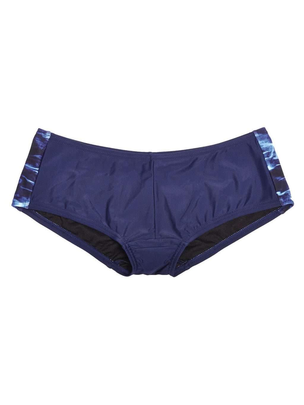 Women's Camo Swim Boyshort - Marlin Navy Hunting Bikini Bottom - Wilderness Dreams