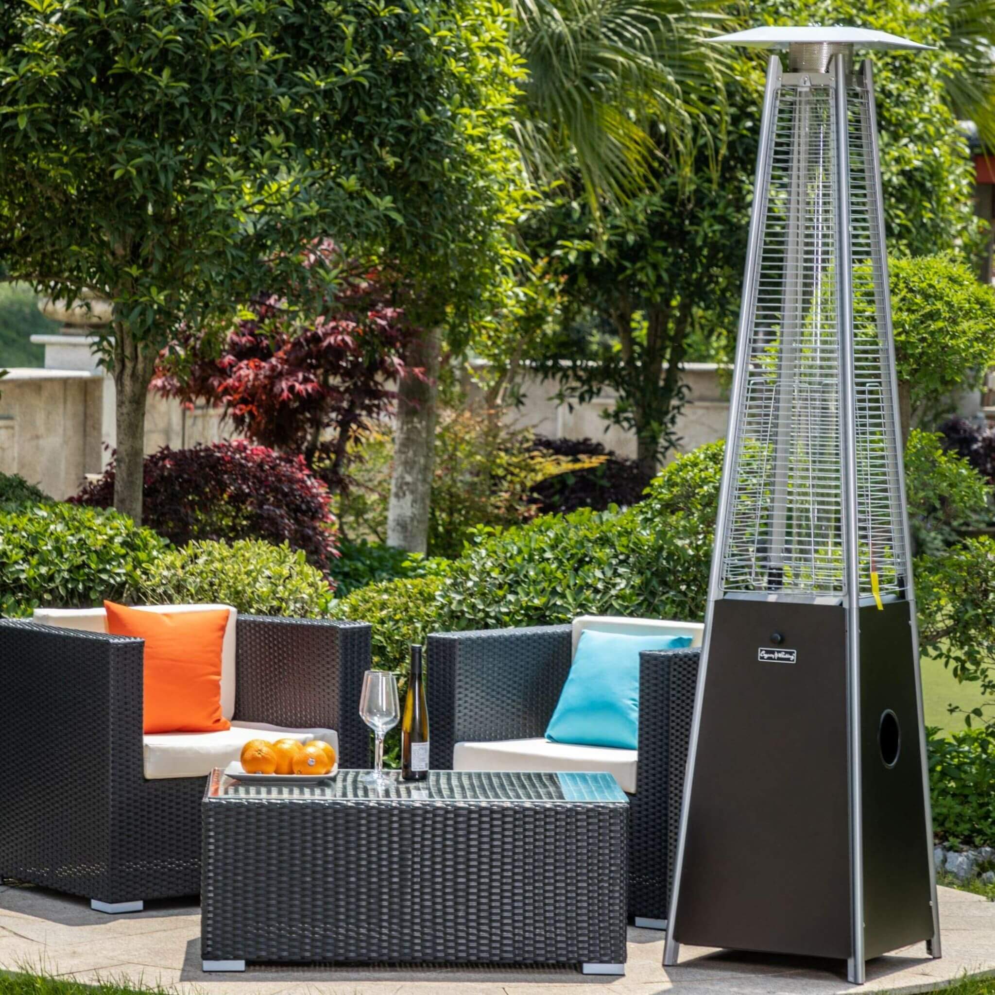 Calentador de propano para patio exterior con tubo de cuarzo, bronce comercial, marca Legacy Heating, para patios, terrazas y restaurantes (SAK89210)