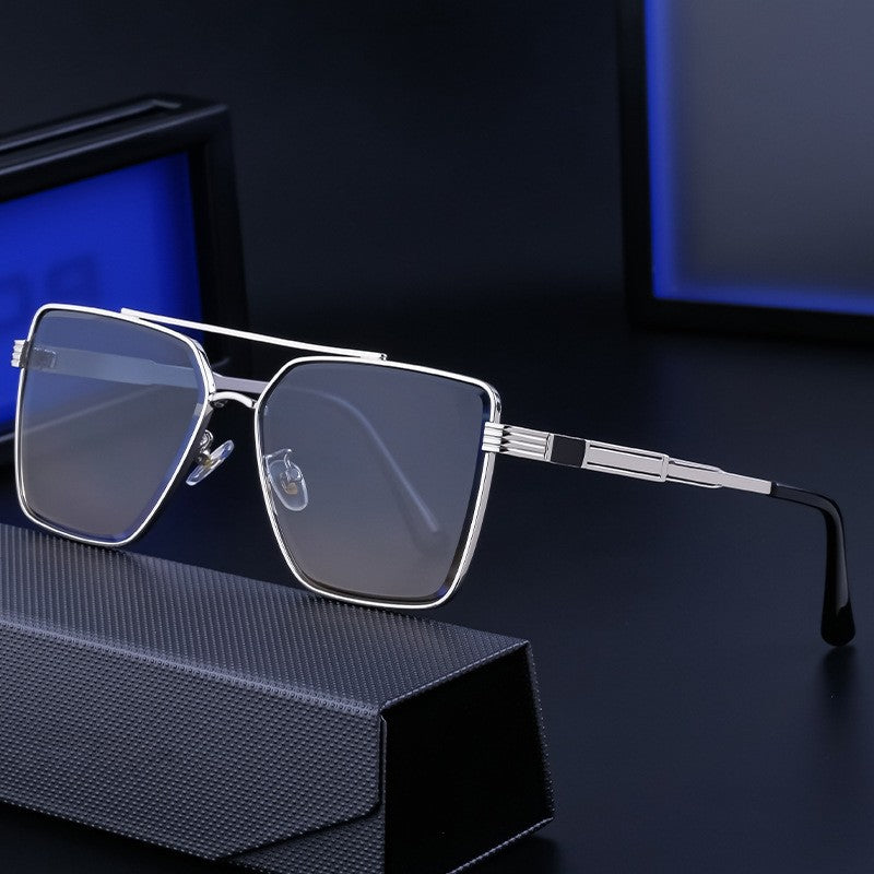 Men's Outdoor Fashion Metal Square Sunglasses