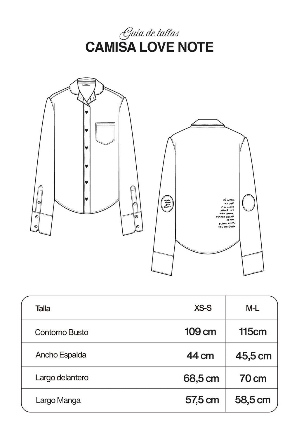 Camisa Love Note
