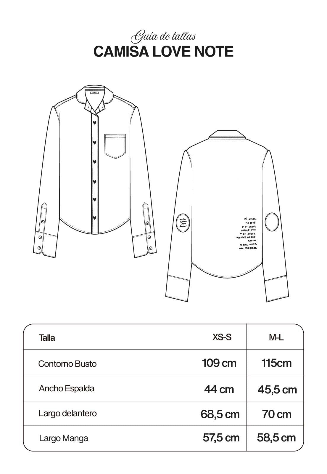 Camisa Love Note