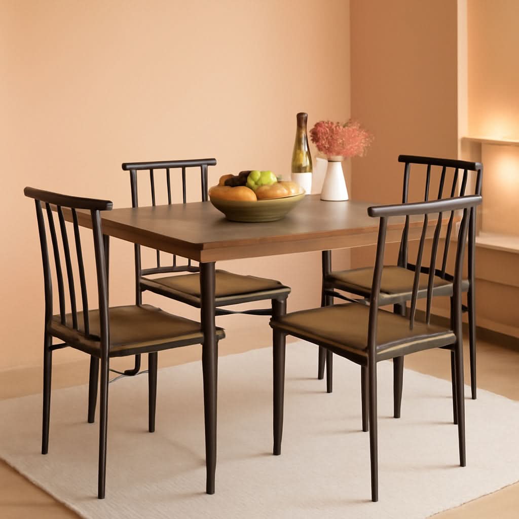 Juego de Mesa de Comedor Rectangular Contemporánea Drift Brown
