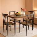 Juego de Mesa de Comedor Rectangular Contemporánea Drift Brown