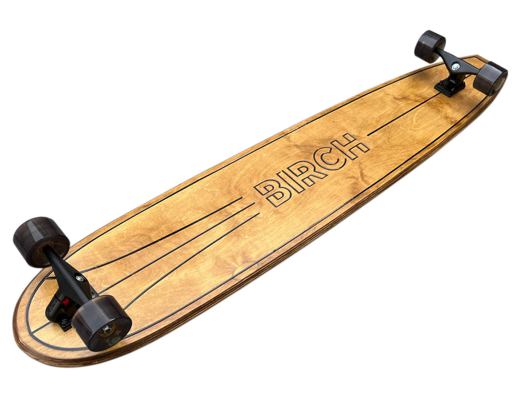 BIRCH 60" LOG Skateboard Longboard Cruiser - Configuración completa o solo tabla