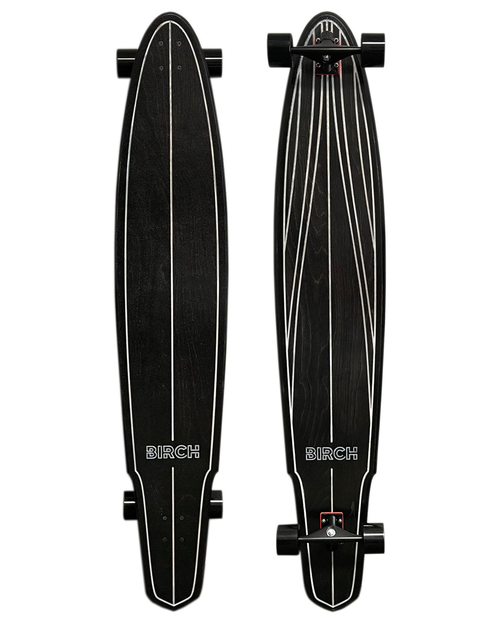 Patineta de crucero larga BIRCH 57" SHAKER - Completa o solo la tabla