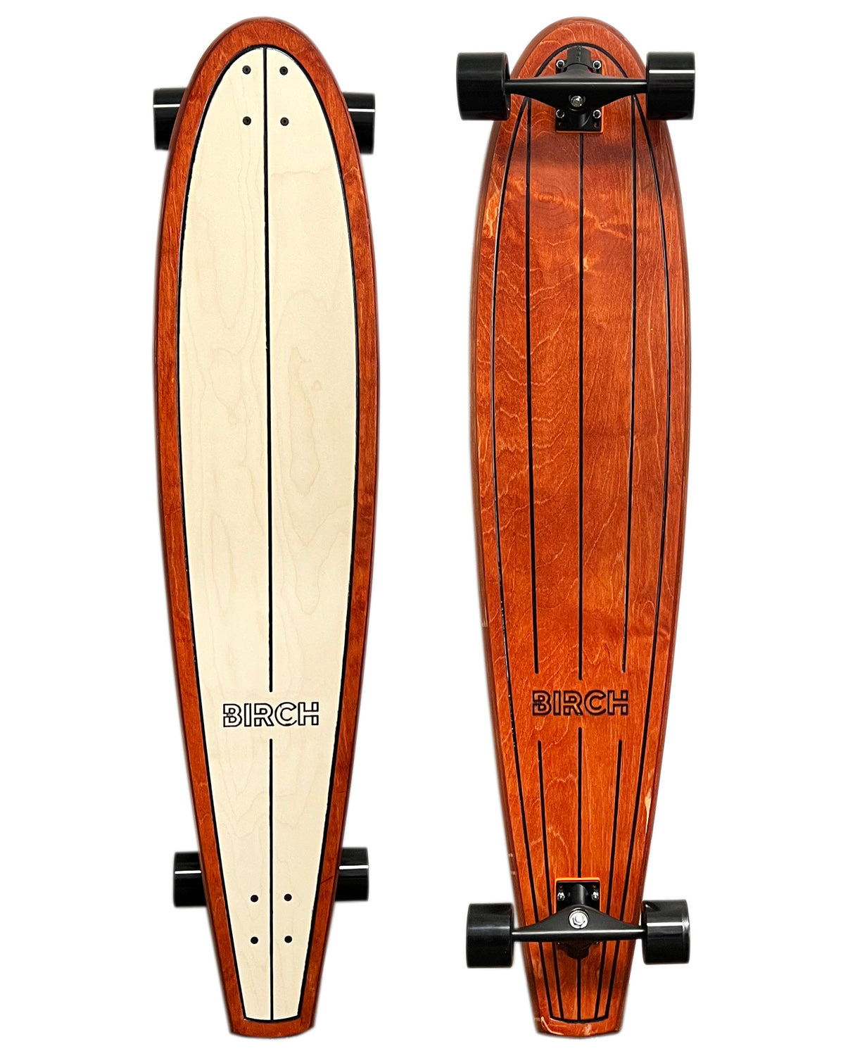BIRCH 48" Classic Cruiser: Monopatín Longboard Clásico Retro
