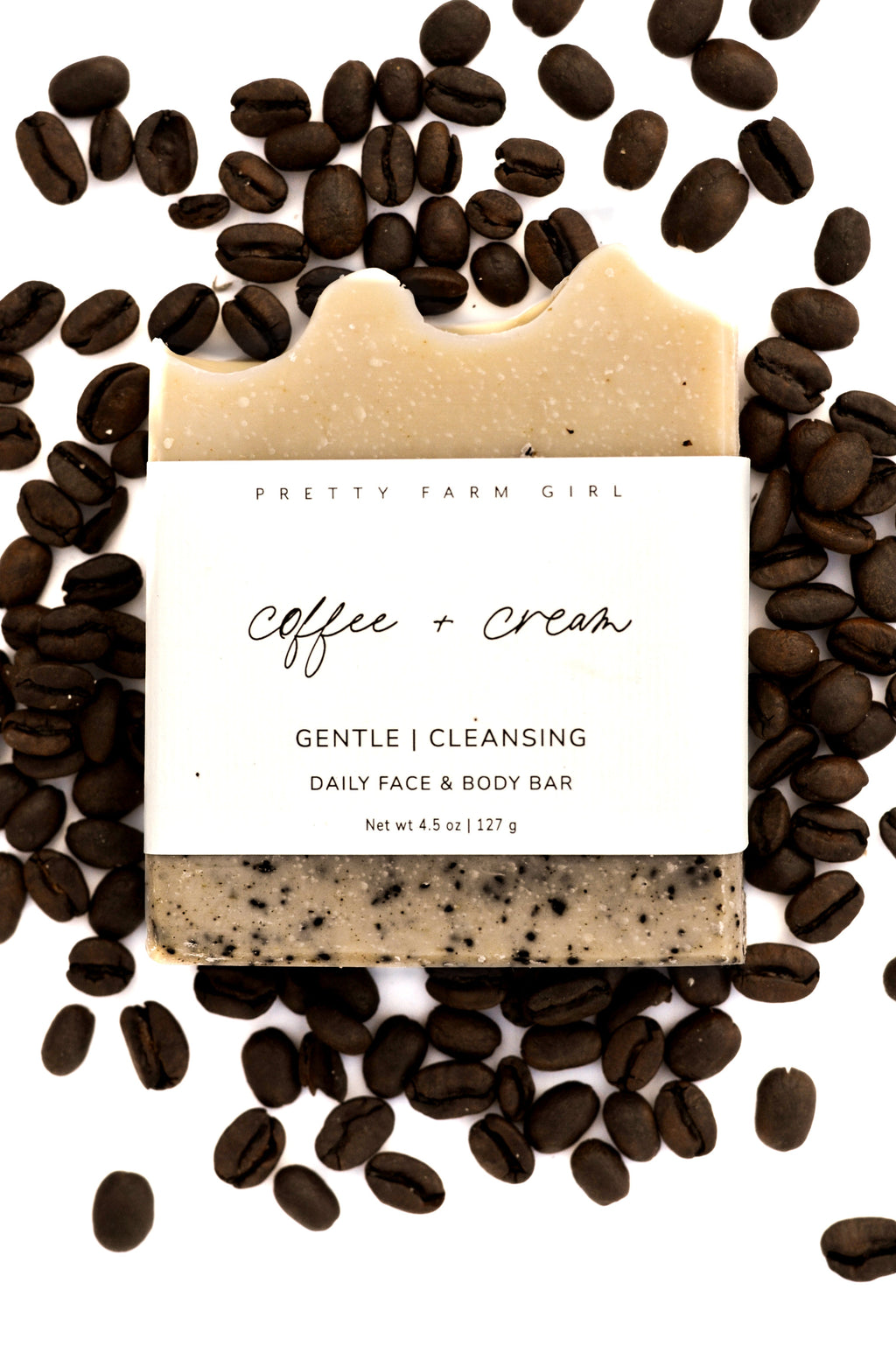 Jabón artesanal de sebo y leche de cabra Coffee + Cream