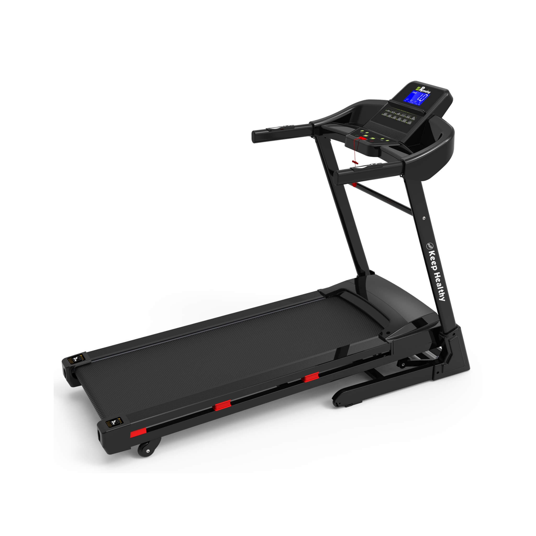 Cinta de correr eléctrica plegable Rovix Compact de 3.5HP con Bluetooth, pantalla LCD y 12 programas de carrera preestablecidos (SAK25879)