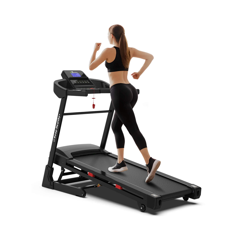 Cinta de correr eléctrica plegable Rovix Compact de 3.5HP con Bluetooth, pantalla LCD y 12 programas de carrera preestablecidos (SAK25879)