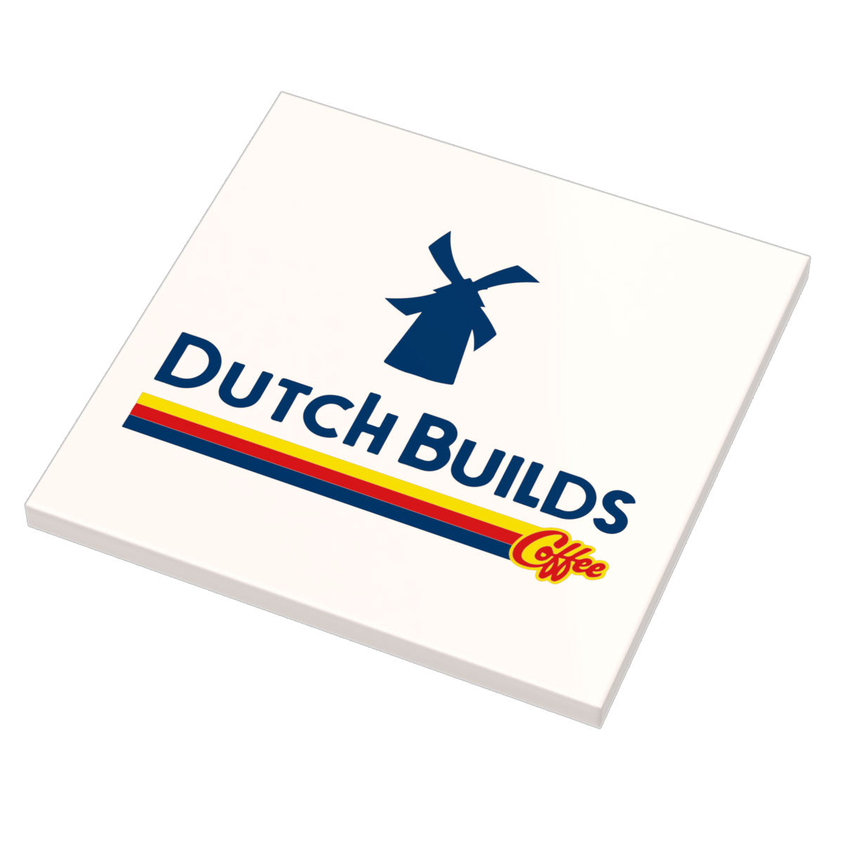 Dutch Builds Coffee Sign (6x6 Tile) - B3 Customs made using LEGO parts