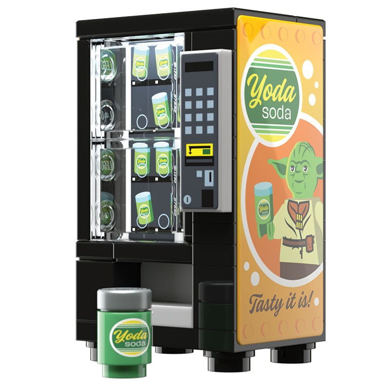 Yoda Soda Vending Machine Building Set made using LEGO parts