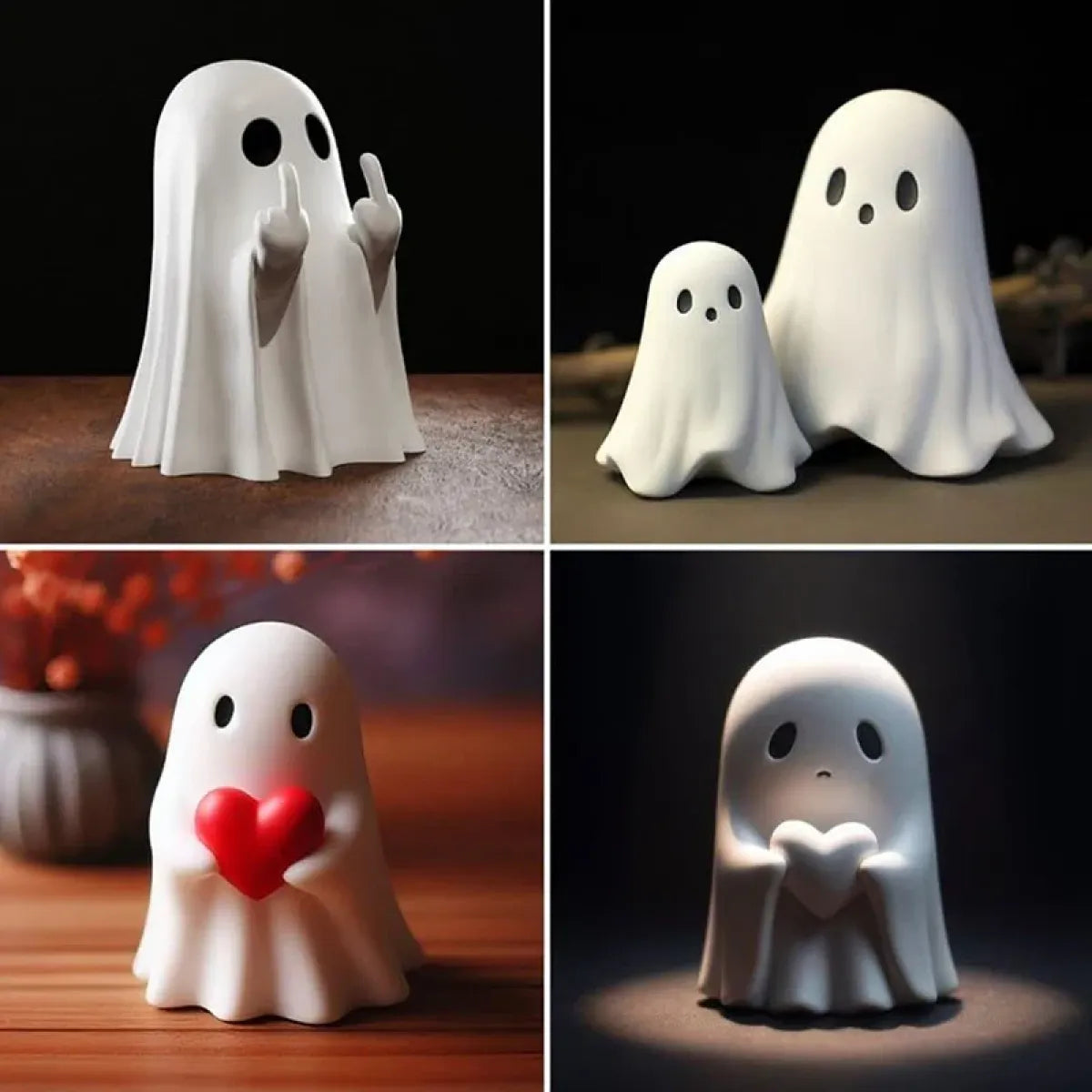 Cute Ghost Halloween Statue