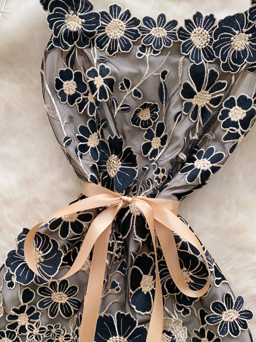 Floral Tie Waist Mini Dress