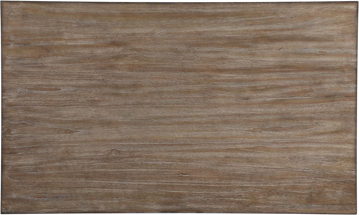 Seven Piece Rectangular Dining Table Set Two Tone Finish